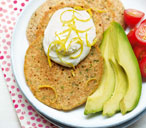 Healthy pancakes with lemon cream cheese | Tesco Real Food