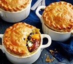 Individual squash and feta pot pies | Tesco Real Food