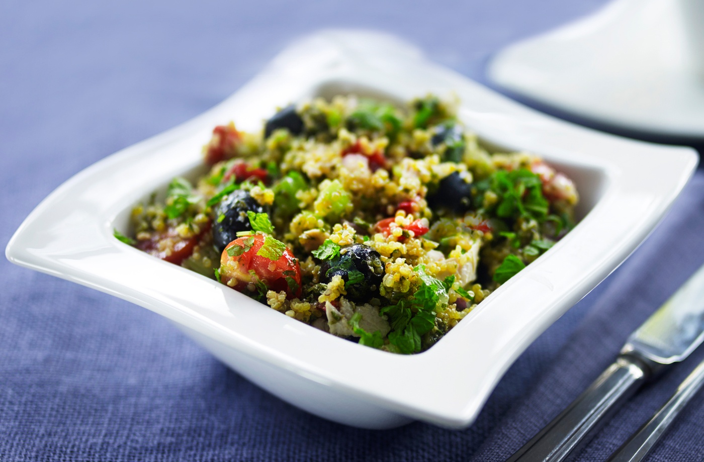 Sicilian chicken quinoa salad Tesco Real Food