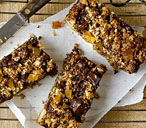 Chocolate and ginger flapjacks | Tesco Real Food