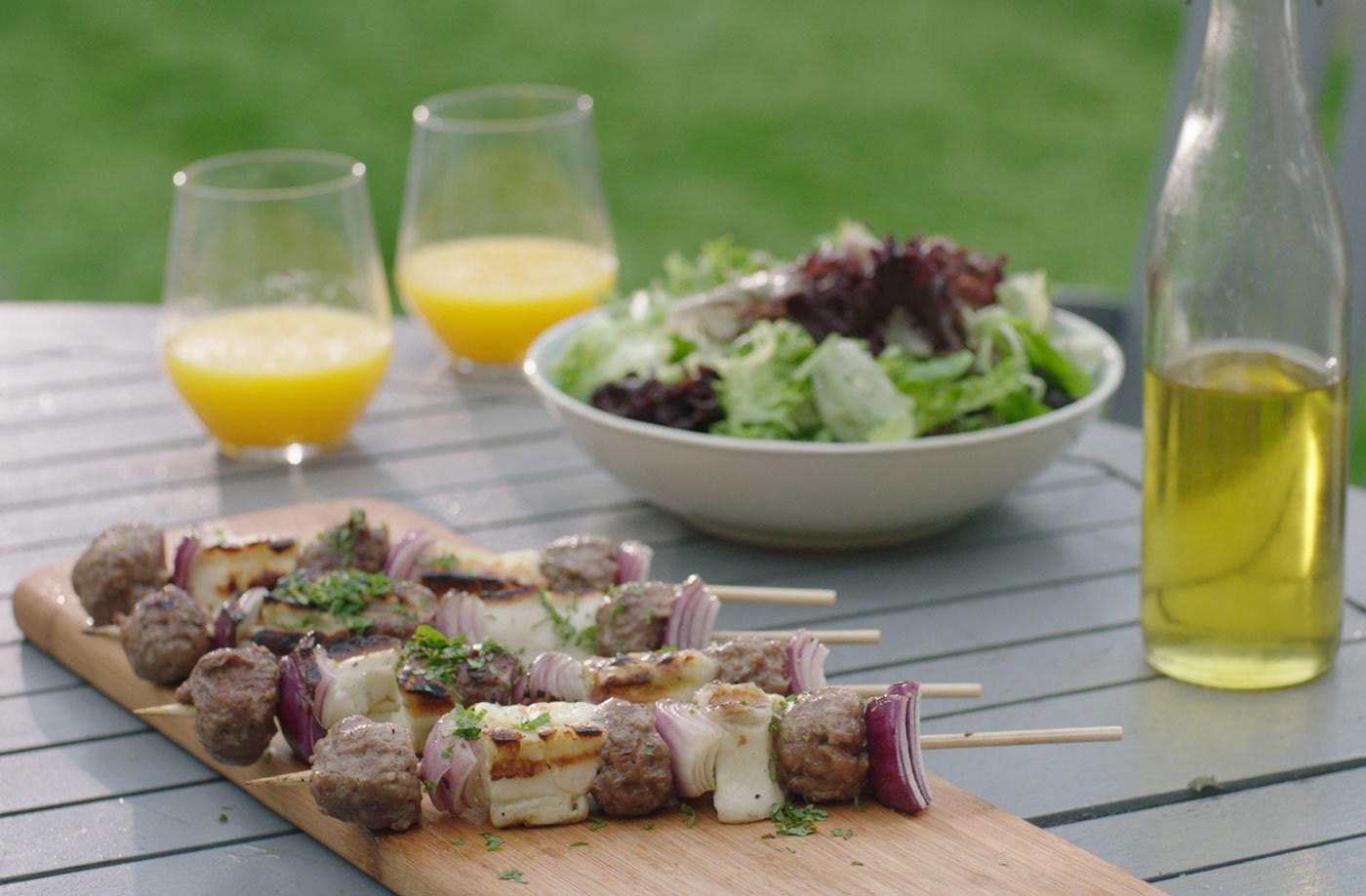Lamb and halloumi kebabs Tesco Real Food