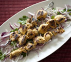 Curried chicken kebabs | Tesco Real Food