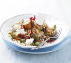 Roasted sweet potato and peppers with couscous | Tesco Real Food