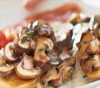 Prosciutto, roasted cherry tomatoes and mushrooms on brioche | Tesco Real Food