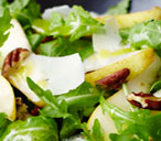 Tesco Finest shaved parmesan, pear, pecan and rocket salad with a honey-mustard dressing | Tesco Rea